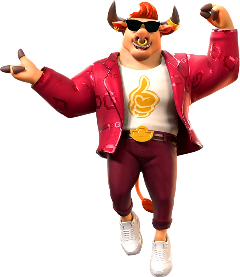 PG Fortune Ox mascot